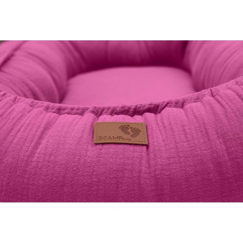 Scamp babafészek muszlin Pink DBF002 – Zsebi Baba Shop