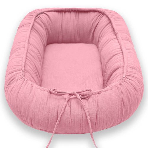 Scamp babafészek muszlin Salmon DBF005 – Zsebi Baba Shop