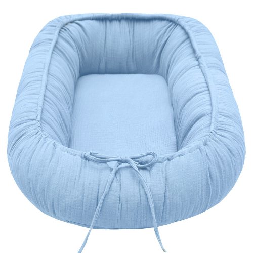 Scamp babafészek muszlin BabyBlue DBF007 – Zsebi Baba Shop