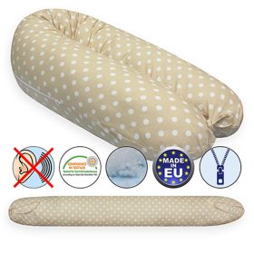 Scamp szoptatós párna univerzális pamut Beige Dots SZPE238 – termékfotó