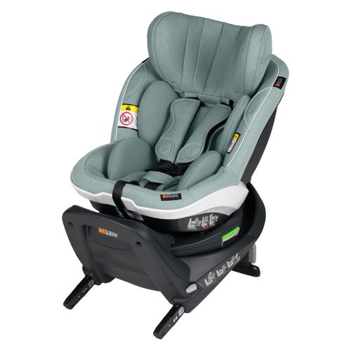 BeSafe gyerekülés iZi Turn i-Size ISOfix 61-105 cm Sea Green Mélange – 76–150 cm-es autósülés 5. kép