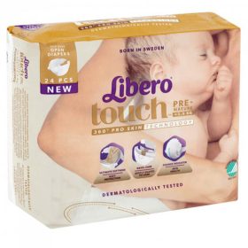 Libero Touch 0 koraszülött pelenka 1-2,5 kg 24db – babapelenka