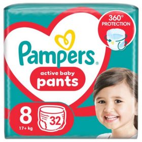 Pampers Pants 8 Jumbo Pack bugyipelenka 17kg< 32db – babapelenka