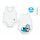 J Bimbi kombidressz 0-36 hó biopamut Summer Sealife Blue Fish 10869 – babatermék 2. kép
