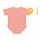 J Bimbi kombidressz 0-36 hó biopamut 4 Seasons csíkos coral 12030 – babatermék 2. kép