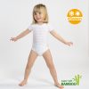 J Bimbi kombidressz 0-36 hó bambusz 4 Seasons csíkos barack 12043 – babatermék 1. kép