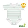 J Bimbi kombidressz 0-36 hó bambusz 4 Seasons csíkos aqua zöld 12044 – babatermék 2. kép