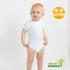 J Bimbi kombidressz 0-36 hó bambusz 4 Seasons csíkos aqua zöld 12044 – babatermék 1. kép