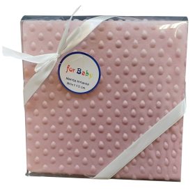 Gamberritos takaró plüss buborékos anyagú 80x110cm púderszínû 9999 – babatermék