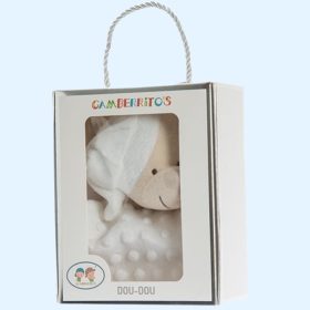 Gamberritos szundikendõ - plüss buborékos anyagú maci fehér 10702 – gyermekjáték