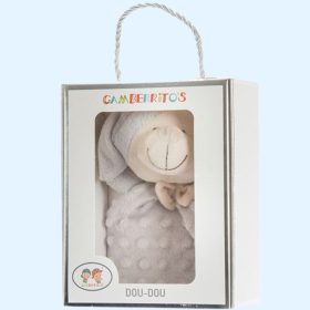 Gamberritos szundikendõ - plüss buborékos anyagú maci szürke 10702 – gyermekjáték
