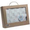 Gamberritos takaró plüss/sherpa kockás 80x110cm bézs 10760 – babatermék 2. kép