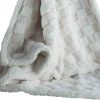 Gamberritos takaró plüss/sherpa kockás 80x110cm bézs 10760 – babatermék 1. kép