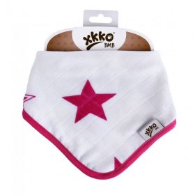 Xkko nyálkendõ patentos bambusz magenta csillagok BMBBND024 – nyálkendő