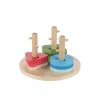 Zopa fa játék puzzle geometriai formák montessori 