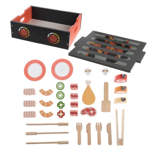 Zopa fa játék BBQ grill szett 