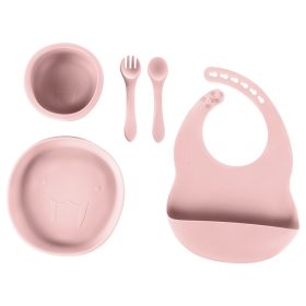 Zopa étkészlet szilikon 5 részes rózsaszín – Zsebi Baba Shop