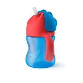 Philips AVENT itatópohár rugalmas szívószállal 200ml 9hó fiús – Zsebi Baba Shop