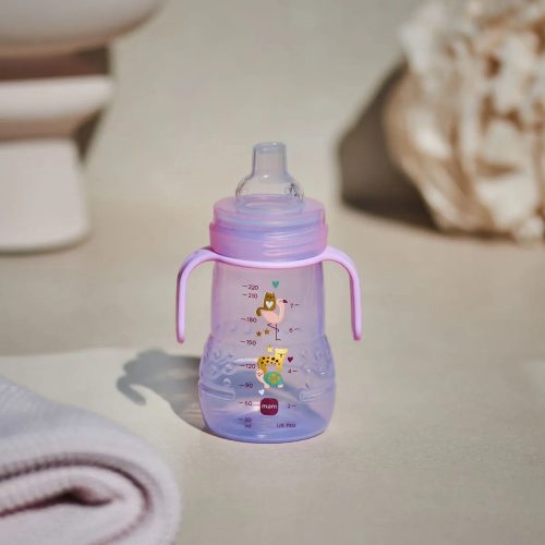 MAM ivópohár Trainer Night 220ml 4hó lány – Zsebi Baba Shop