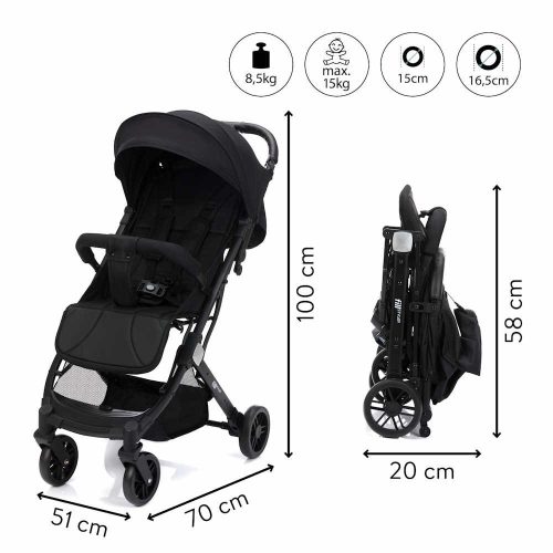 Fill sportbabakocsi Styler fekete AS700-06 – Zsebi Baba Shop