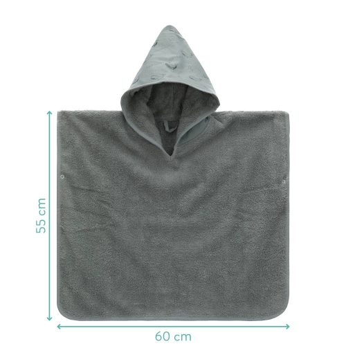 Fillikid poncsó frottír 59x54cm bálna 1036-44 – babatörölköző 1. kép