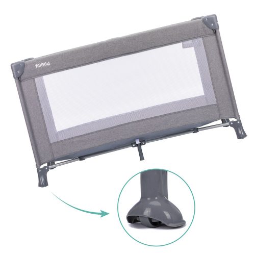 Fillikid utazóágy Milano 120x60cm szürke 4067-17 – utazóágy és járóka 9. kép