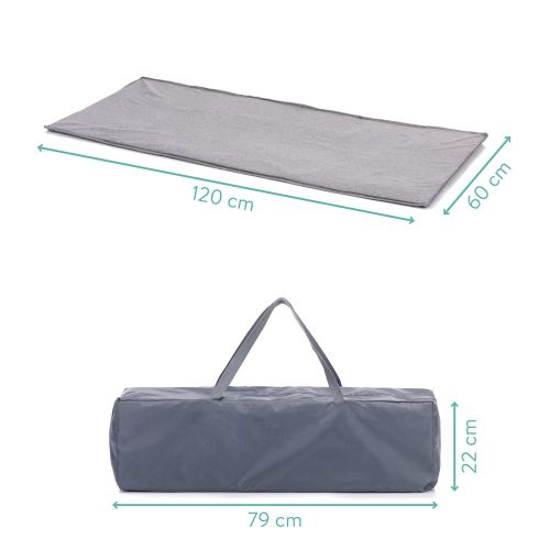 Fillikid utazóágy Milano 120x60cm szürke 4067-17 – utazóágy és járóka 1. kép