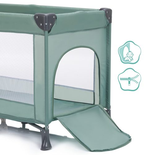 Fillikid utazóágy Valentina 120x60cm zöld 4066-04 – utazóágy és járóka 3. kép