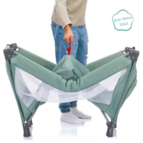Fillikid utazóágy Valentina 120x60cm zöld 4066-04 – utazóágy és járóka 6. kép