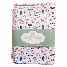 Soffi Baby takaró pamut dupla happy bear 80x100cm – babatermék