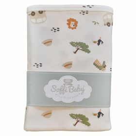 Soffi Baby takaró pamut dupla safari zöld 80x100cm – babatermék