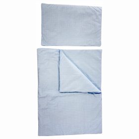 Soffi Baby ágynemû szett 2 részes 135x90 - 40x60cm apró csillag mintás kék – Zsebi Baba Shop