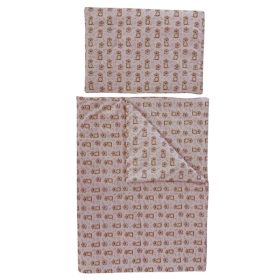 Soffi Baby ágynemû szett 2 részes 135x90 - 40x60cm Hód rózsaszín – Zsebi Baba Shop