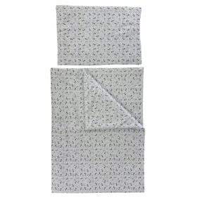 Soffi Baby ágynemû szett 2 részes 135x90 - 40x60cm Csillagok fehér – Zsebi Baba Shop