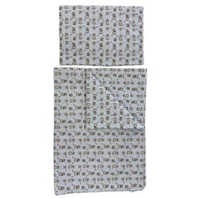 Soffi Baby ágynemû szett 2 részes 135x90 - 40x60cm Hód fehér – Zsebi Baba Shop