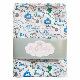 Soffi Baby takaró pamut dupla baby jungle 75x100cm – babatermék