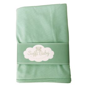 Soffi Baby takaró pamut dupla zöld 80x100cm – babatermék