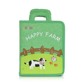 MONTESSORI foglalkoztató könyv textilből Happy Farm – Zsebi Baba Shop