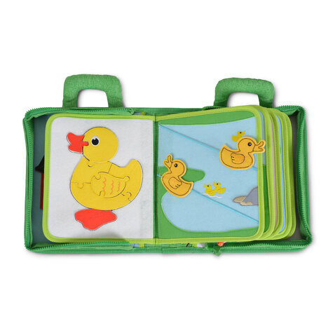 MONTESSORI foglalkoztató könyv textilből Happy Farm – Zsebi Baba Shop