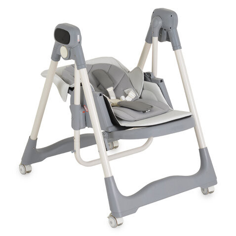 FUJI etetőszék és hinta 2in1 prémium huzattal SZÜRKE – etetőszék és hinta 2 az 1-ben 9. kép