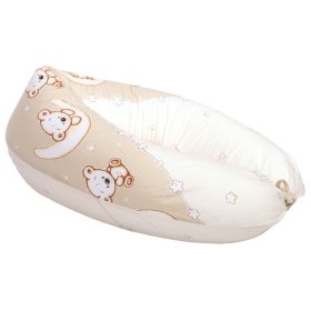 DOMBABY terhességi és szoptatós párna 30x120 cm BÉZS CSILLAGOS – terhességi és szoptatós párna 2. kép