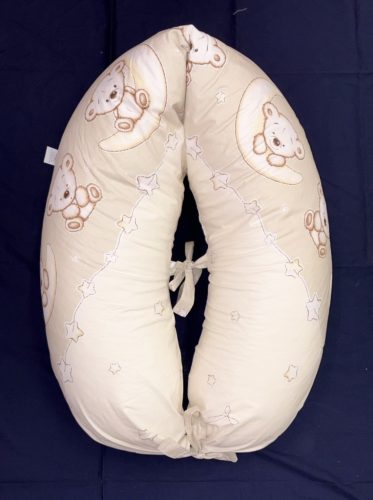 DOMBABY terhességi és szoptatós párna 30x120 cm BÉZS CSILLAGOS – terhességi és szoptatós párna 3. kép