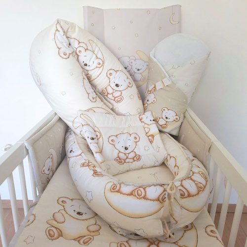 DOMBABY terhességi és szoptatós párna 30x120 cm BÉZS CSILLAGOS – terhességi és szoptatós párna 4. kép