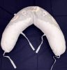 DOMBABY terhességi és szoptatós párna 30x120 cm SZÜRKE CSILLAGOS – terhességi és szoptatós párna 3. kép