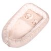 DOMBABY Babafészek  50x75cm  BÉZS CSILLAGOS – Zsebi Baba Shop
