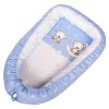 DOMBABY Babafészek  50x75cm  KÉK CSILLAGOS – Zsebi Baba Shop