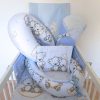 DOMBABY Babafészek  50x75cm  KÉK CSILLAGOS – Zsebi Baba Shop