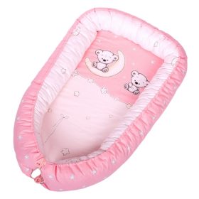 DOMBABY Babafészek  50x75cm PINK CSILLAGOS – Zsebi Baba Shop