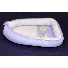 DOMBABY Babafészek  50x75cm MACIS KÉK – Zsebi Baba Shop