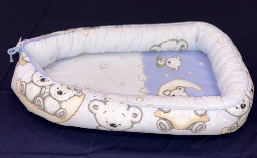 DOMBABY Babafészek  50x75cm MACIS KÉK – Zsebi Baba Shop